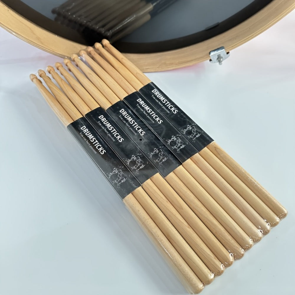 5A Wooden Drumsticks, 4 or 10 Pairs for Practice and Performance detail image - detail view 11