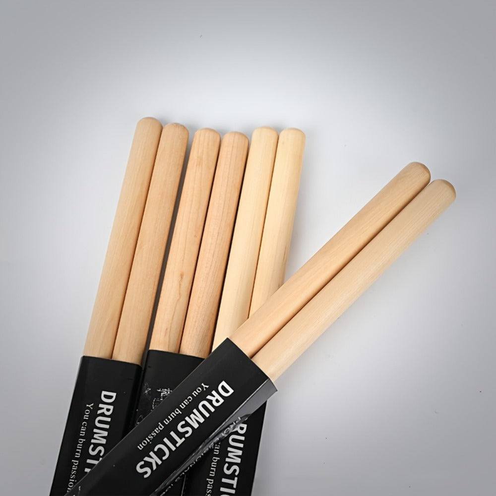 5A Wooden Drumsticks, 4 or 10 Pairs for Practice and Performance detail image