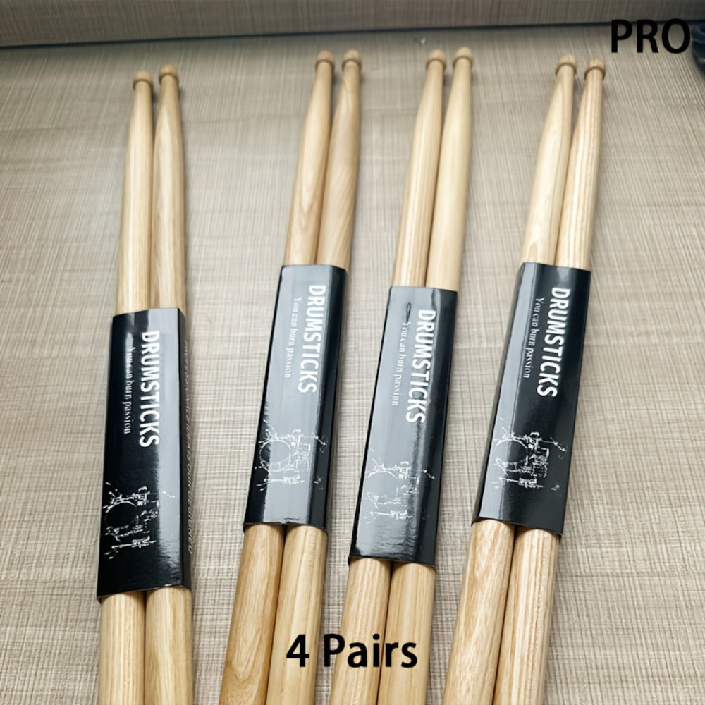5A Wooden Drumsticks, 4 or 10 Pairs for Practice and Performance detail image - detail view 4