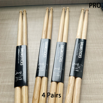 5A Wooden Drumsticks, 4 or 10 Pairs for Practice and Performance detail image - detail view 4