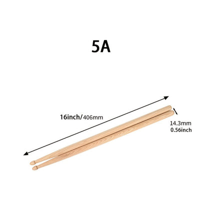 5A Wooden Drumsticks, 4 or 10 Pairs for Practice and Performance detail image - detail view 8