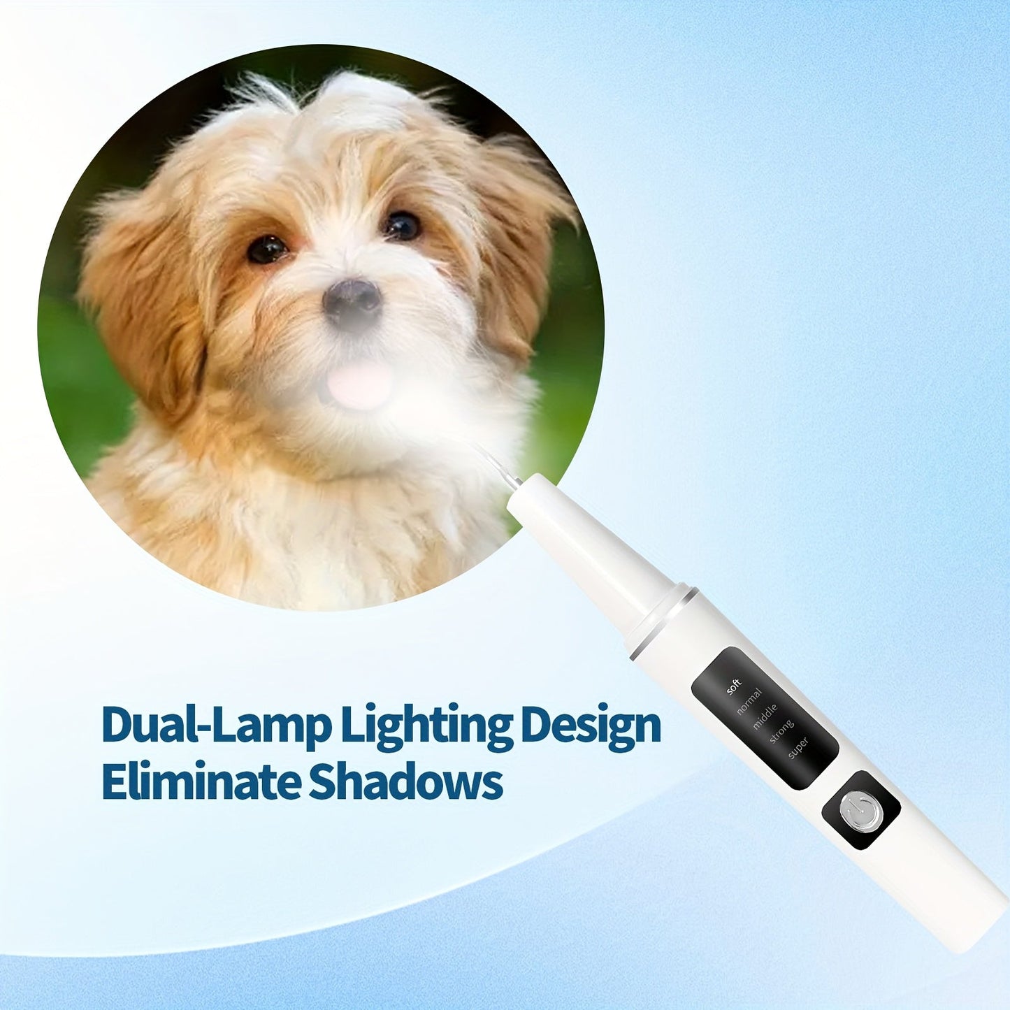 Electric Pet Dental Cleaning Kit – USB Rechargeable Cat & Dog Teeth Cleaner, 4 Cleaning Heads & 5 Modes, Removes Stains & Tartar for Cats and Dogs