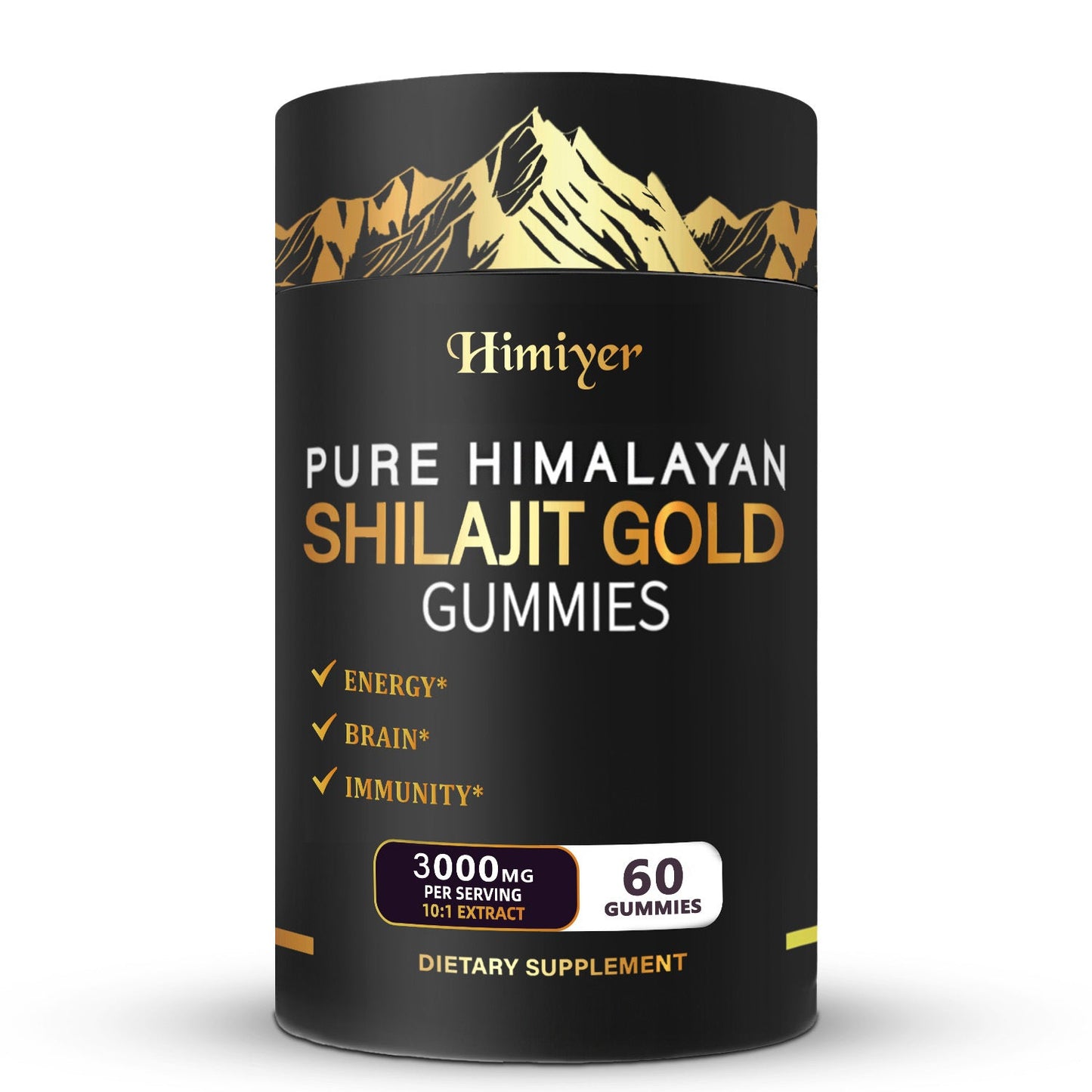 Pure Himalayan Shilajit Gummies with KSM-66 Ashwagandha, Ginseng & Gokshura – 85+ Trace Minerals, 75% Fulvic Acid | No Added Sugar | Energy & Vitality Supplement for Men & Women | 1 or 2 Bottles