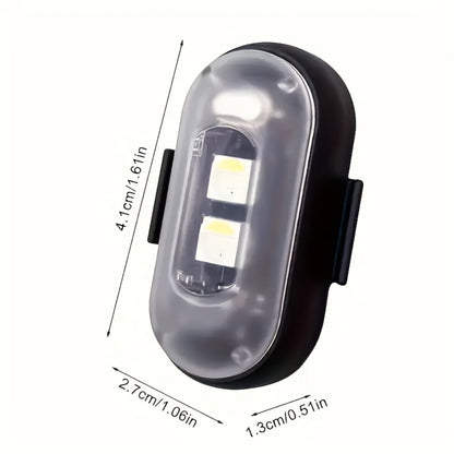 Wireless LED Strip Lights 8-Color 4pcs / 6pcs – Remote Control USB Rechargeable Waterproof Anti-Collision Light for Car Motorcycle Bike Drone Aircraft