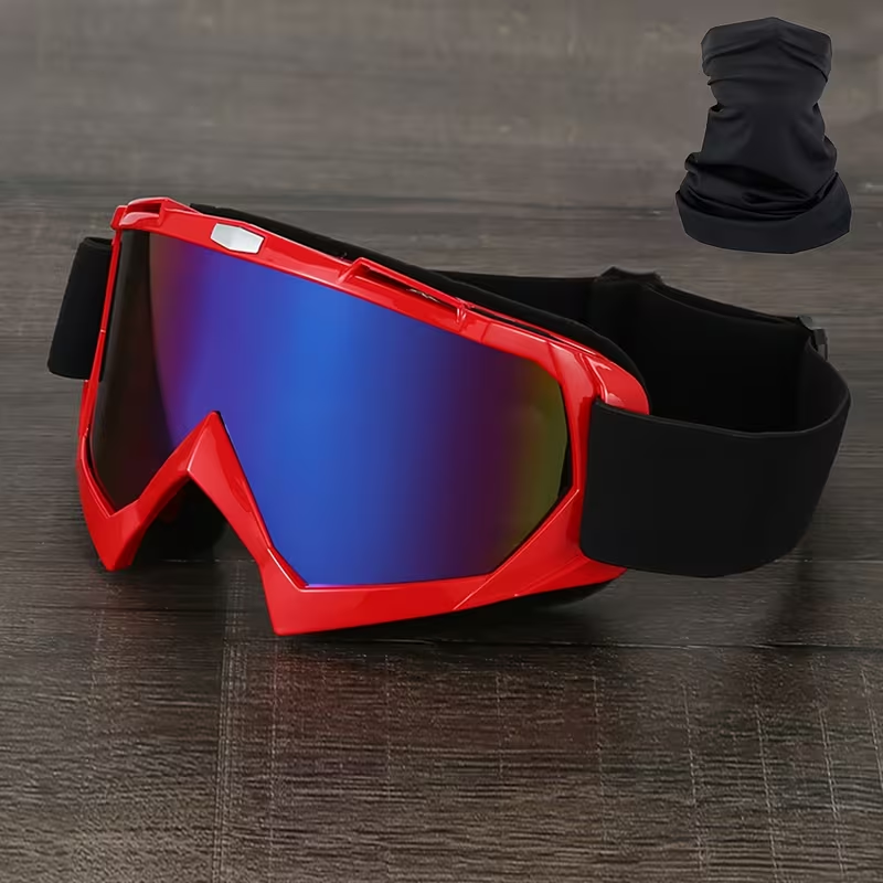 Ski Goggles with Headband – Mirror Coating Polycarbonate Lens, TPU Frame, Adjustable Thick Foam Pad, Anti-Fog Snow Goggles for Adults, 30+ Color Options for Skiing & Snowboarding