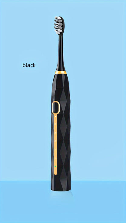 IPX8 Sonic Electric Toothbrush with 8 Replacement Brush Heads — Metal Shaft, USB Rechargeable 500mAh, Travel Case & Holder, Deep Plaque Removal for Adults Men & Women, 5 Colors
