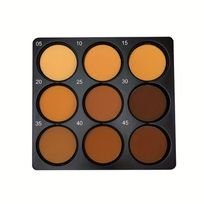 9 Color Contour Palette Matte Waterproof Full Coverage Concealer Eyeshadow Foundation Primer Oil Control 3D Face Sculpting Natural Makeup Kit for Women All Skin Types