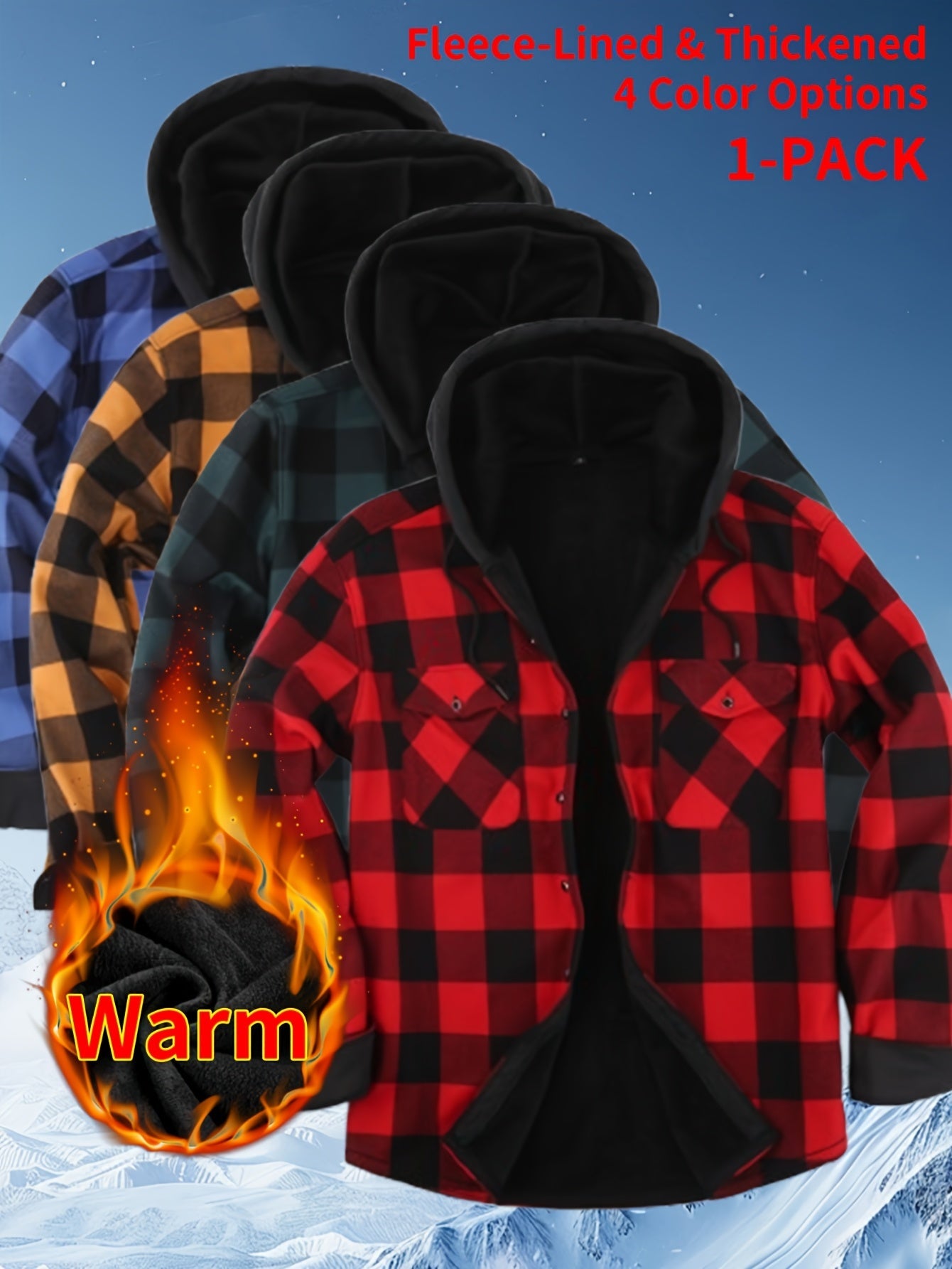 Men's Versatile Fleece Pullover Coat