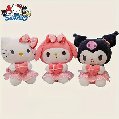 Kawaii Sanrio Plush Toy 12 Inch – Hello Kitty Kuromi My Melody Stuffed Animal Doll for Girls Kids Teens, Soft Huggable Kawaii Character Gift Birthday Christmas Valentine
