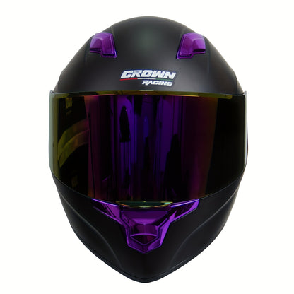 Purple Motorcycle Helmets for Adults Full Face Motorcycles