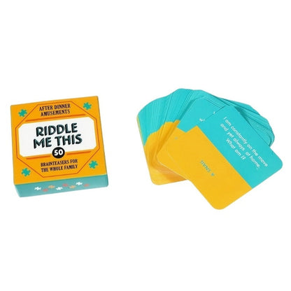How Well Do You Know Me Card Game – 50 Questions Conversation Starter for Family & Friends, Portable After Dinner Party Game for Camping, Holidays & Game Night