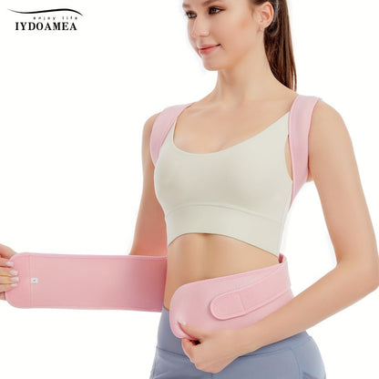 Posture Corrector Back Brace for Men & Women, Adjustable Upper & Lower Back Support Belt, Breathable Lightweight Back Straightener for Improving Posture, Office Home Gym Daily Wear S to 3XL