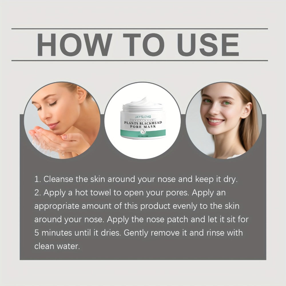 Blackhead Peel-Off Nose Mask 50g with Hyaluronic Acid, Salicylic Acid & Aloe Essence – Deep Pore Cleansing Strips for Smooth Skin, Daily Use