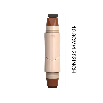 Eyeliner Stamp Pen 3PCS Double-Headed Rotating Waterproof for Women - Quick-Dry Smudge-Proof 24H Wear Winged Liner Stamp for Perfect Cat Eye, Black & Brown, Beginner-Friendly Eye Makeup Set