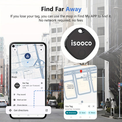 ISOOCO Mini GPS Tracker Dual System Wireless Tracker, No Monthly Fee Real-Time Locator, IOS And Android Compatible, 24/7 Tracking for Cars, Trucks, Suvs, Motorcycles, Boats, Trailers, Tracker, Tracker Device, Tracker for