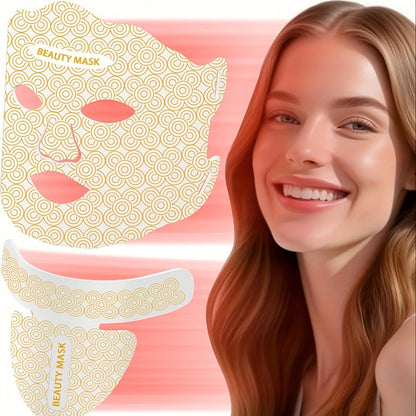 Red Light Therapy Face Mask – 7-in-1 LED Device for Face, Neck & Chest, 95 Beads 650nm & 850nm Dual Wavelength, Flexible Soft Silicone, Remote Control, Anti-Aging Home Spa Beauty Gift for Women