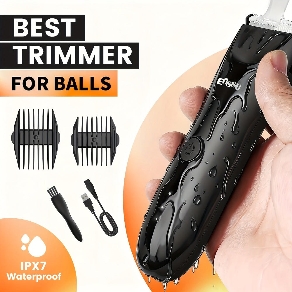 Electric Groin Ball Shaver Body Hair Trimmer for Men & Women Replaceable Ceramic Blade Bikini Trimmer Professional Body Groomer Clipper Painless