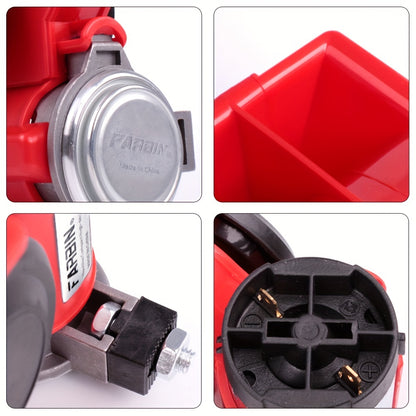 ALLEY Train Horn Kit for Truck 12V Super Loud Car Horn Snail Air Horn with Relay Harness Button for Any Vehicles Compact Air Horn with All Copper Compressor Electric Car Horn