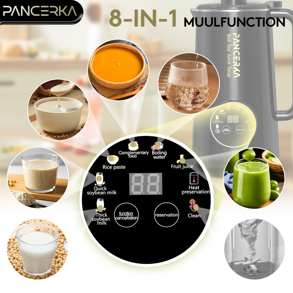 Soy Milk Maker Automatic Nut Milk Machine 27oz - One-Touch Operation, Multi-Functional for Almond, Oat, Soy, Coconut & Plant-Based Dairy-Free Beverages, Easy to Clean, High Capacity, Black