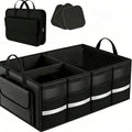 Car Trunk Storage Box, Multi-Compartment Cargo Storage Box, Detachable Partition, Foldable And Easy to Store, Spacious Design, Keeping The Space Neat And Orderly, Can Be Used in Various Scenarios Such As Inside The Car, Indoors And Outdoors