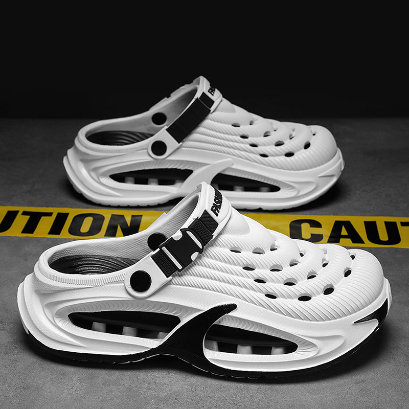 Men's Slippers - Non-Slip Sole Slip-On for Beach & Water
