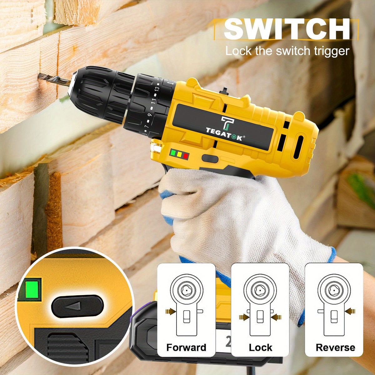 [20V Cordless Drill Set] 30|88|136|148pcs Electric Drill ToolBox Set | Cordless Rechargeable Electric Drill Tool Set, Equipped 1 Or 2 Battery, Hand Tools, Pliers, Bits Set, Suitable Construction, Industry & Home Decoration, Men's Gift, The Best Gift
