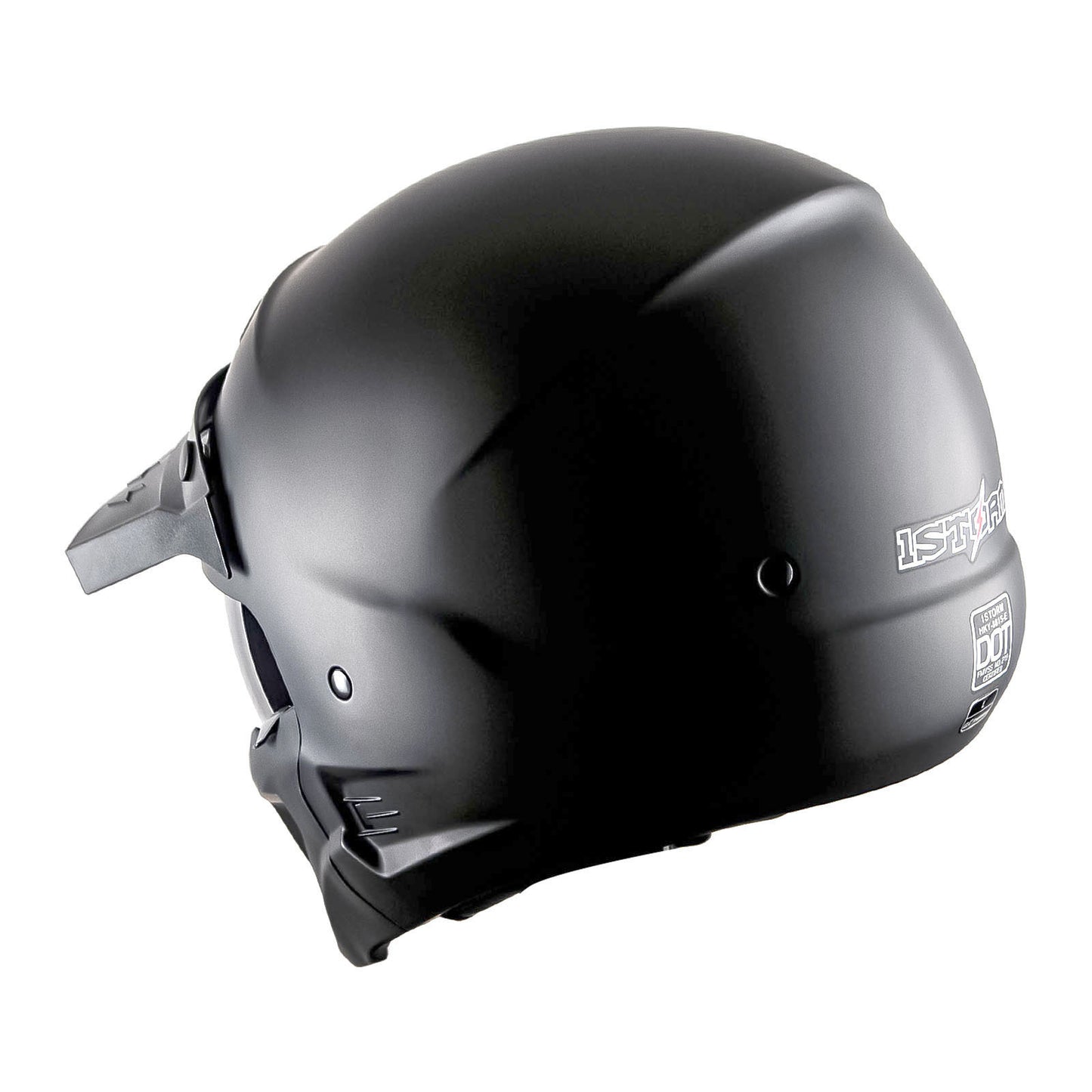 Convertible Motorcycle Helmet Full Face & Open Face 2-in-1 – Detachable Visor, Face Mask & Smoked Shield, Aerodynamic Thermoplastic Shell, Classic Style, Adult S/M/L/XL