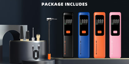 Cordless Tire Inflator Portable Air Compressor – USB-C Rechargeable, Digital Gauge, 3X Fast Inflation for Car Tires, Bikes, Motorcycles & Sports Balls