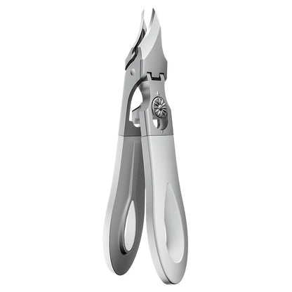 Toenail Clippers for Seniors & Thick Nails - 45° Angled Wide Jaw Stainless Steel Nail Clipper Ergonomic Pedicure Tool Ingrown Toenail Trimmer for Elderly Men Women