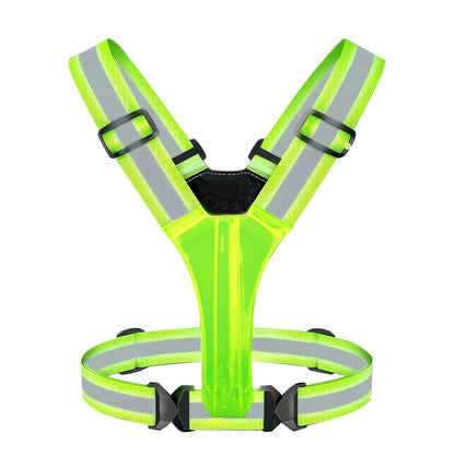 Reflective Running Vest with 3 LED Lighting Modes – High Visibility Safety Vest for Night Running, Walking & Cycling, Adjustable Fit for Men & Women, Lightweight & Breathable