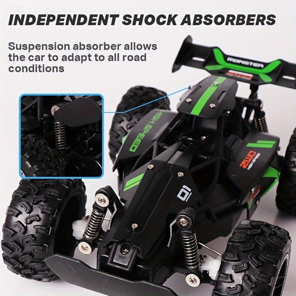 RC SUV Car 1:18 Scale 15KM/H 2.4GHz for Kids Teens Adults – Off-Road Remote Control SUV Anti-Collision System USB Rechargeable Large All-Terrain Tires Indoor Outdoor Birthday Christmas Gift