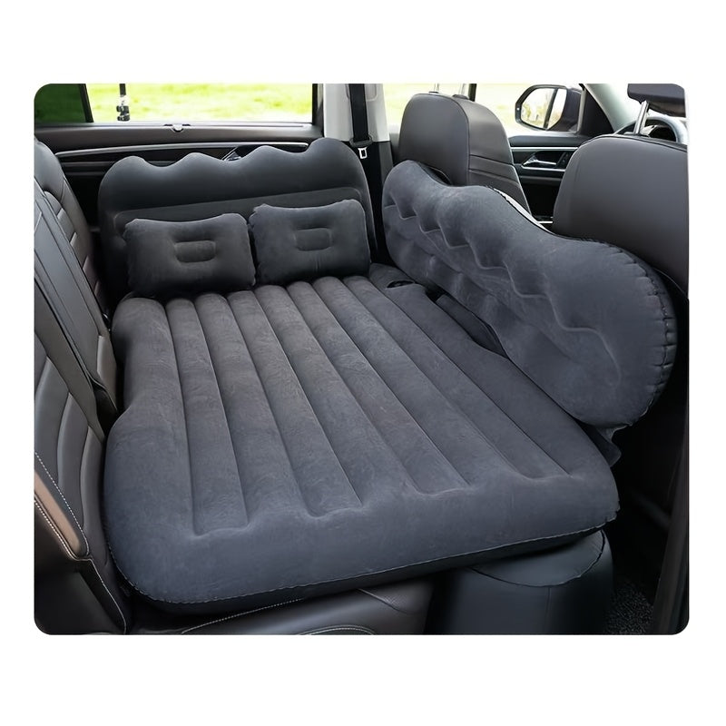 SUV Air Mattress Inflatable Car Bed Portable Camping Mattress Universal Flocked Blow Up Bed for SUV Trunk Back Seat with Storage Bag Repair Kit for Car Camping Travel Road Trip Multiple Colors