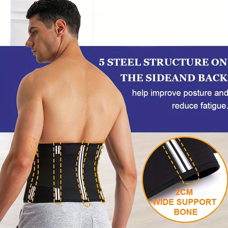 Men's Waist Trainer Sweat Belt Tummy Control Compression Body Shaper Trimmer for Weight Loss & Workout – Sizes M to 3XL