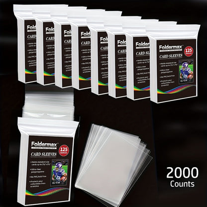 Penny Sleeves for Trading Cards 200/500/1000/2000 Pack – Premium Soft Card Sleeves for Baseball, TCG, Game Cards | Kids & Collectors Gift