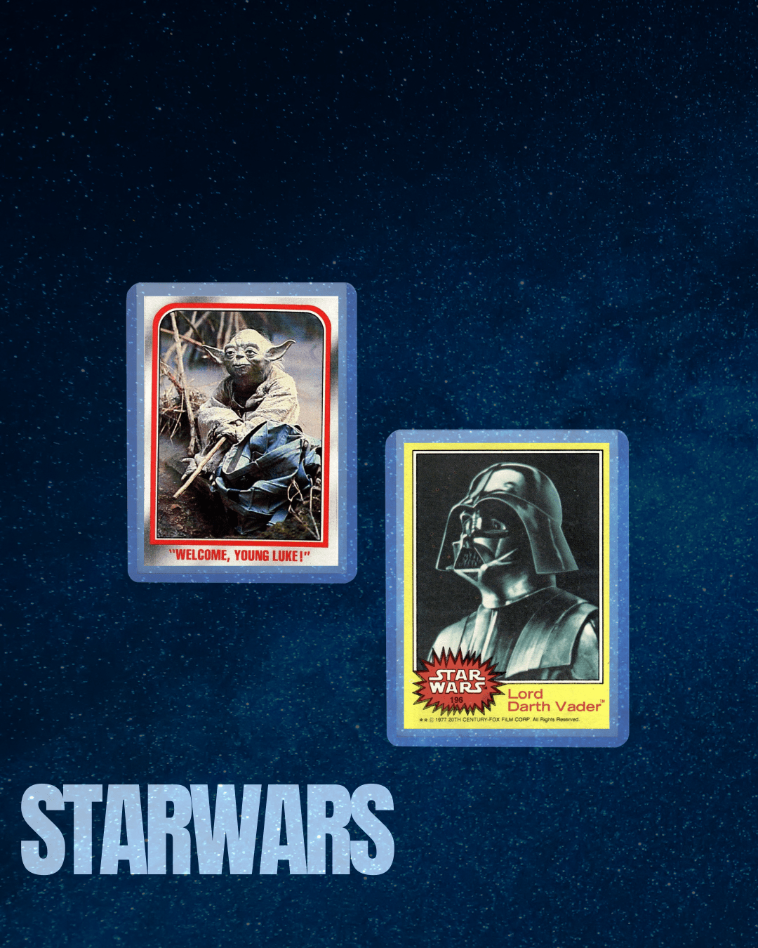 Vintage Topps Star Wars Trading Card Lot – 5 Cards from 1977, 1980 & 1983 Original Trilogy | A New Hope, Empire Strikes Back & Return of the Jedi Authentic Collector Cards in Card Savers