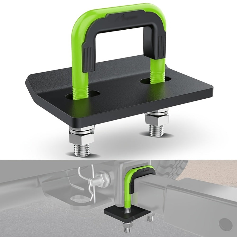 Trailer Hitch Tightener Anti Rattle Stabilizer 2 Inch Heavy Duty Steel U-Bolt with Rubber Cover Hitch Mount Wobble Eliminator for 2" Receiver - Multiple Colors
