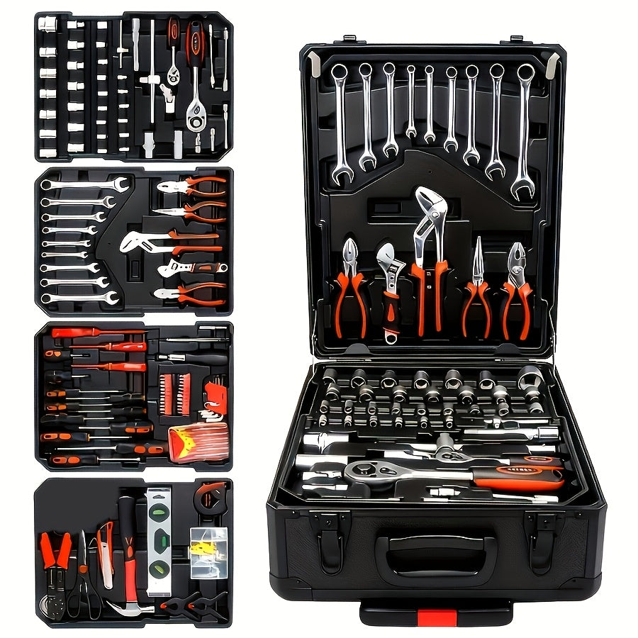 899/52pcs Professional Tool Set, Multi-functional Toolbox, Portable Design, for Home And Car Repair, A Tool Set for DIY Enthusiasts And Professionals, A Gift for Friends, Local Shipping