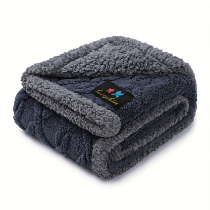 Liquid-Proof Dog Blanket for Sofa & Bed – Reversible Sherpa Fleece Pet Throw Cover for Small Medium Large Dogs & Cats, 6 Sizes, 4 Colors