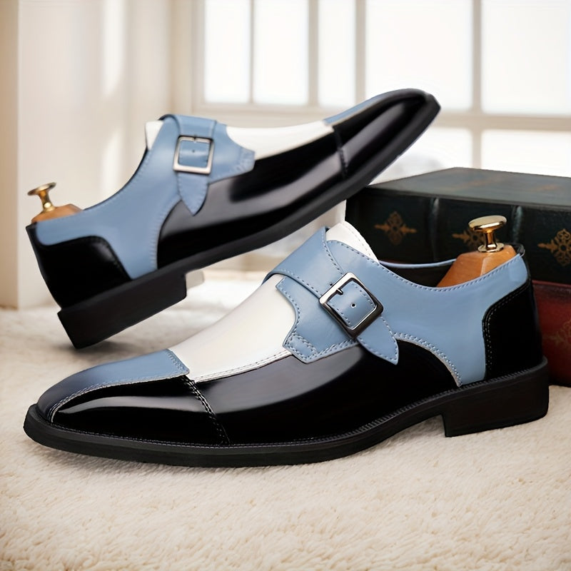 Men's Loafers & Slip-Ons - Color Blocked & Metal Buckle 120933