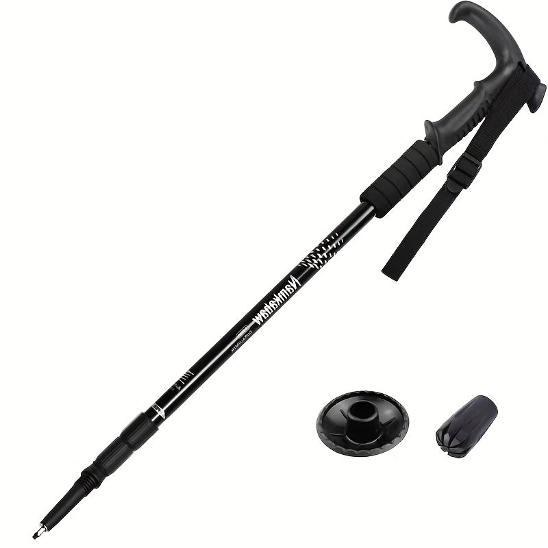 Adjustable Hiking Stick Aluminum Alloy – Lightweight Foldable Walking Pole with Quick Lock for Men & Women | Portable Trekking Cane for Camping & Outdoor