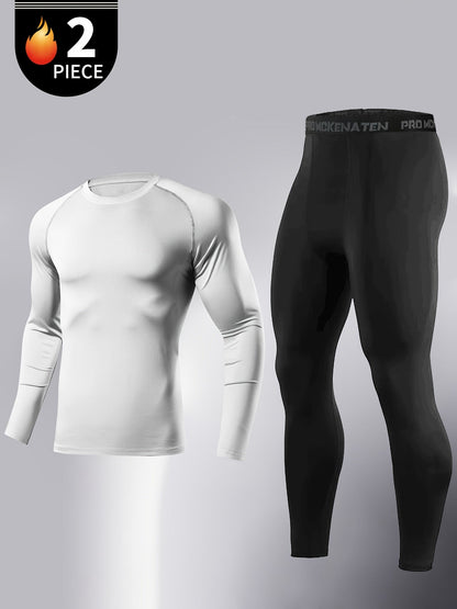 Men's Solid Color Performance T-Shirt - Long Sleeve 766565