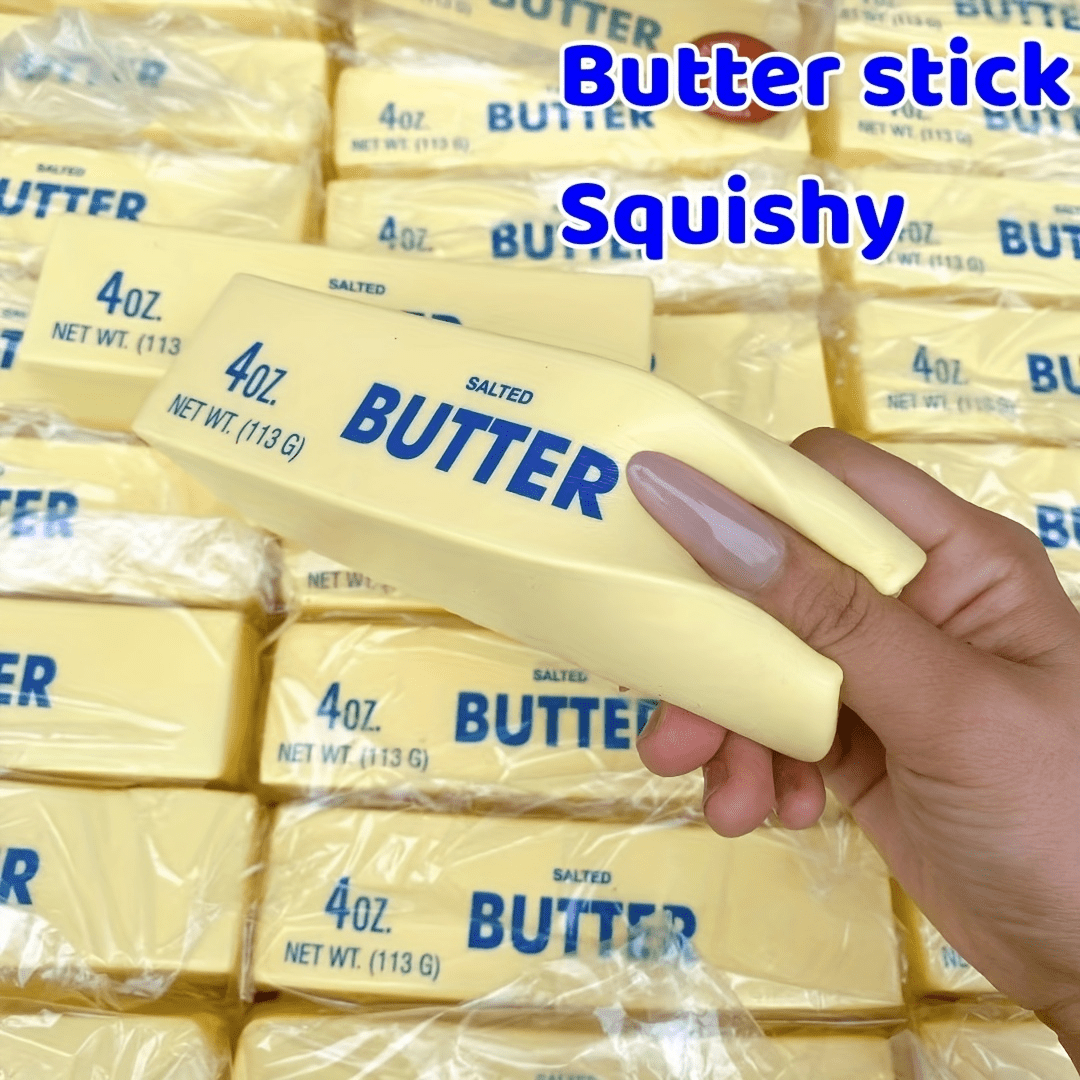 7pcs Squeeze Stick Sensory Stress Relief Toys Set – Slow Rise Squishy Butter Sticks for Kids Adults Anxiety Relief Fidget Sensory Play Gift