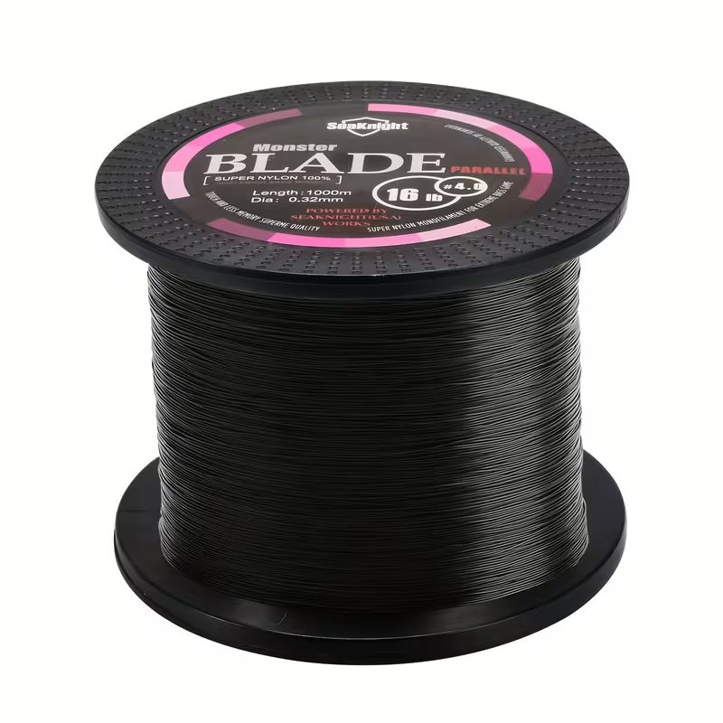 Monofilament Fishing Line 1000M / 1093Yds – Nylon Mono Line for Freshwater & Saltwater, 2-35LB, Black & White