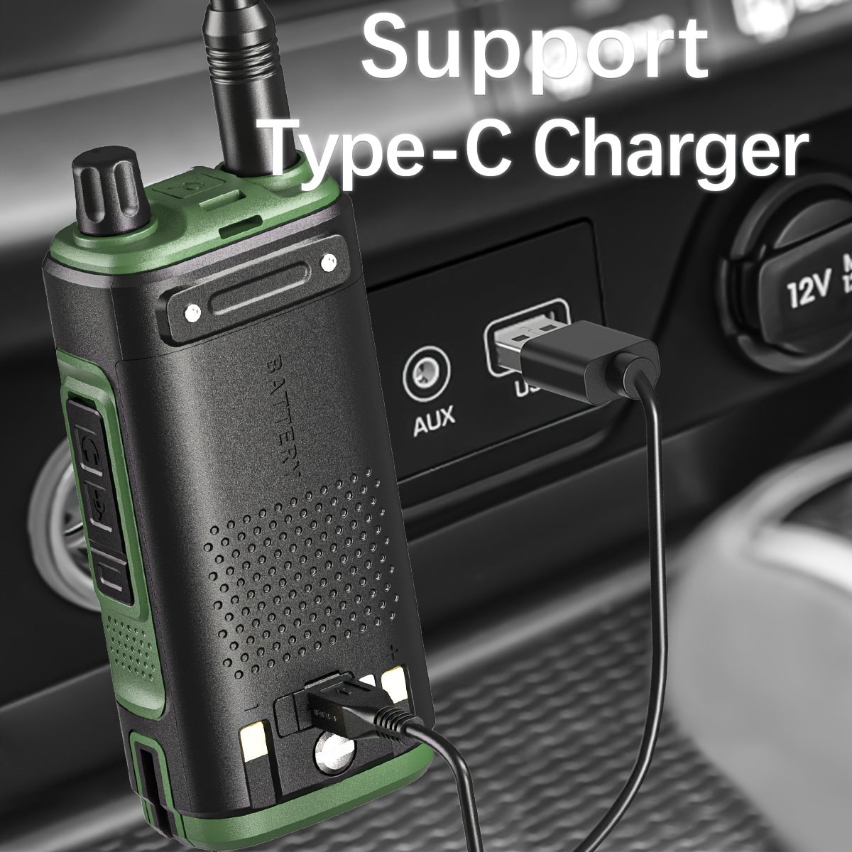 Ham Radio Walkie Talkie Tri-Band, BAOFENG UV-17R Long Range Two Way Radio 999CH VOX USB-C, VHF UHF Dual Band, CHIRP Compatible, Wireless Frequency Copy, Earpiece & Flashlight Included