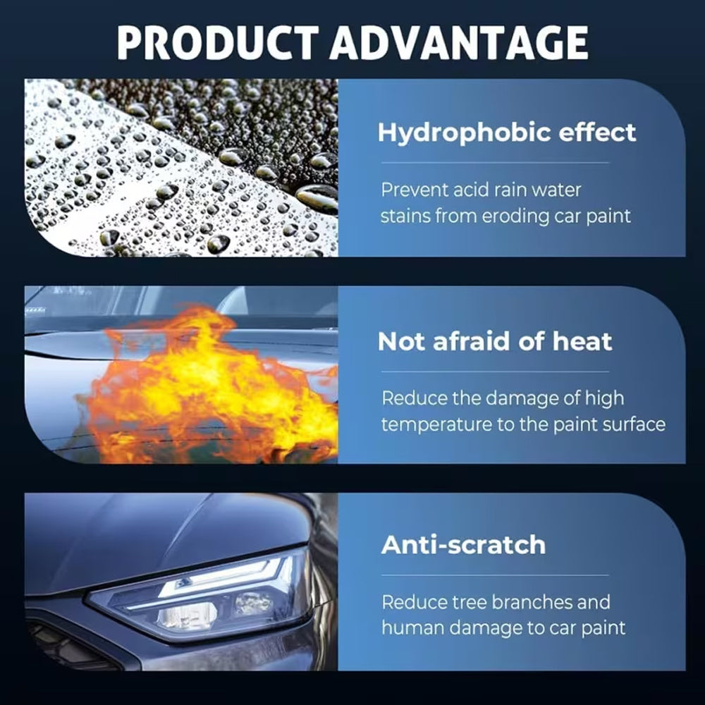 3-In-1 Nano Coating Spray Designed for Vehicles - Car Coating Liquid for Waterproof Gloss, Scratch Removal And Long-Lasting Protection, Easy Spray-On Formula, Enhance Car Protection And Repair, Creating a Durable Protective Layer (6pcs)