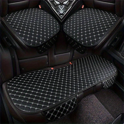 Car Back Seat Protector Waterproof, Universal Fit Anti-Stain Splash Guard Seat Cover for Car Interior, Durable Easy-Clean Rear Seat Cushion Liner in Black & Red