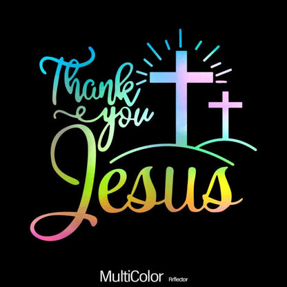 Christian God Car Stickers 4pcs – Waterproof Vinyl Bumper Decals for Cars, Laptops, Water Bottles, Motorcycles & Windows, Faith Cross Religious Sticker Set, Multi-Color Options