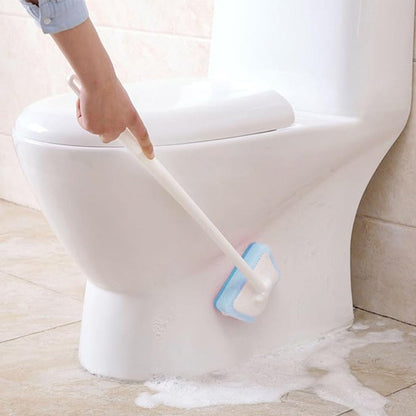 Shower Cleaning Brush Set Replaceable Heads – Bathtub Scrubber, Wall Tile Brush, Window Glass Cleaner & Floor Brush, Detachable Extendable Handle Bathroom Deep Cleaning Kit (7/11/16 PCS)