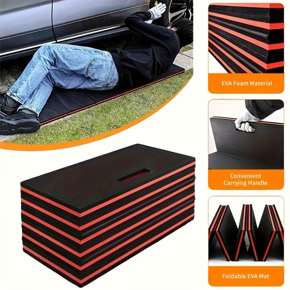 EVA Foldable Work Kneeling Pad - Waterproof Thermal Insulation Mat for Car Repair, Camping & Outdoor Use - 1 or 2 Pack