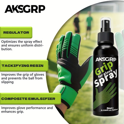 Goalkeeper Glove Grip Spray – Anti-Slip Adhesive Formula for Adult Soccer Goalies | 30ml / 50ml / 120ml